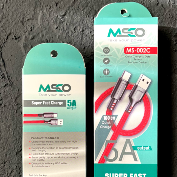 کابل usb به تایپ سی msco
